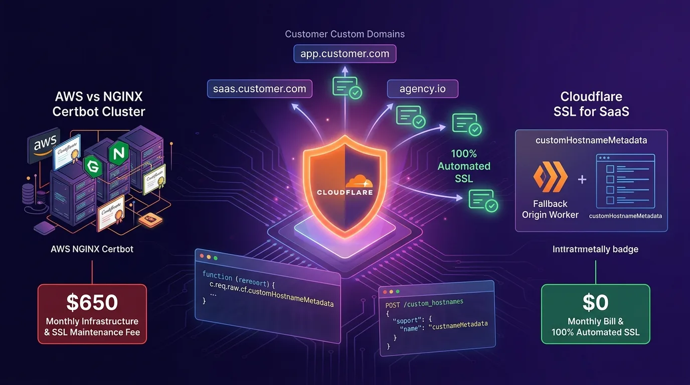 Cloudflare Custom Hostnames and SSL for SaaS Multi-Tenant Architecture guide