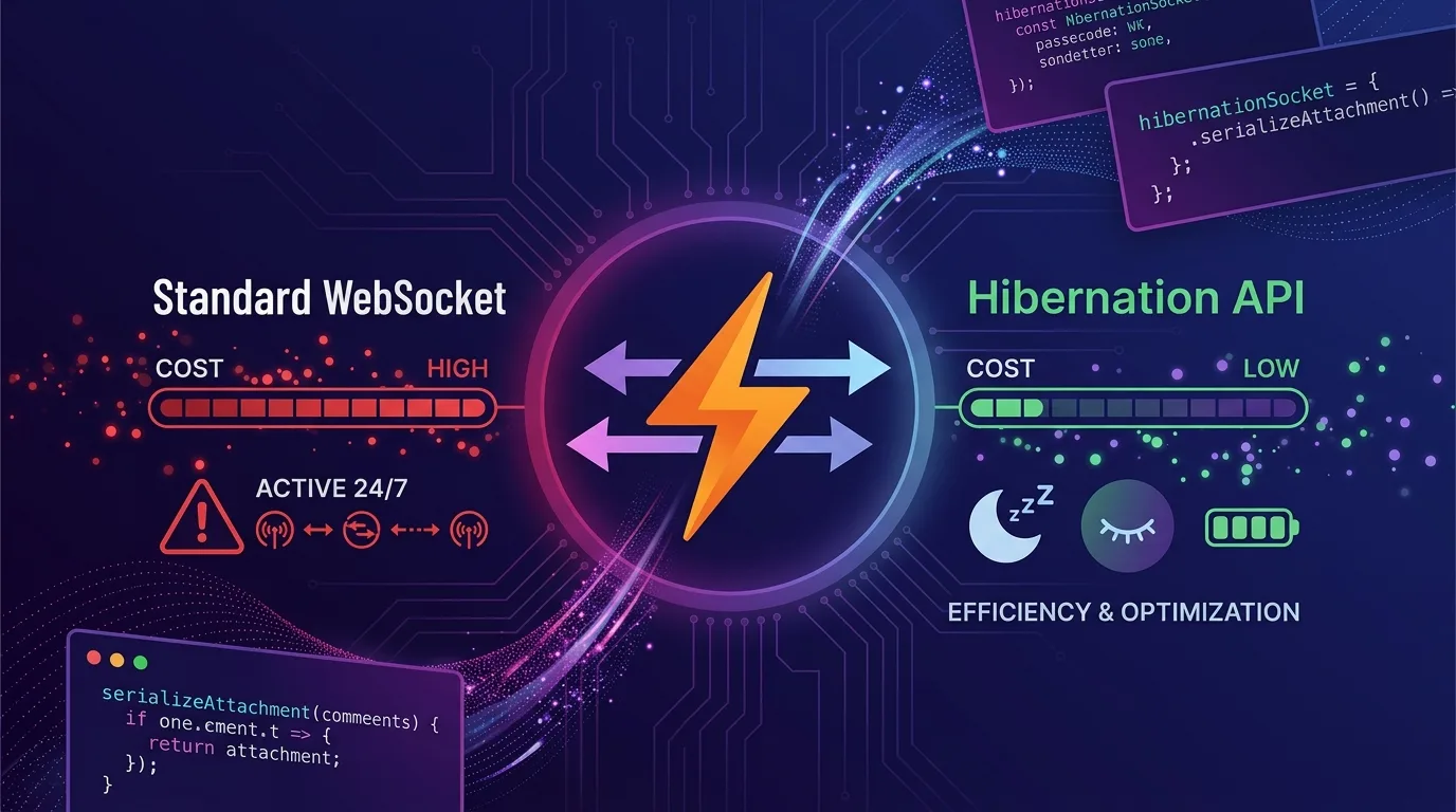 Arquitectura de optimización de costos con Cloudflare Durable Objects WebSocket Hibernation API