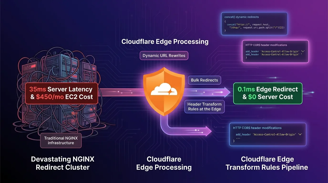Cloudflare Dynamic Redirects and Transform Rules Architecture guide