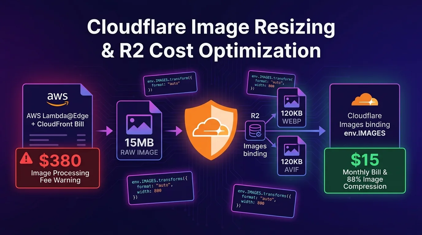 Cloudflare Image Resizing and R2 Cost Optimization architecture guide