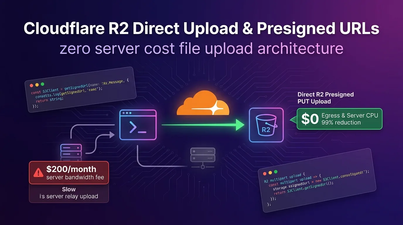 Cloudflare R2 Direct Upload and Presigned URLs architecture guide
