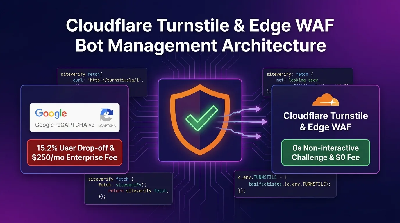 Cloudflare Turnstile and Edge WAF Bot Management Architecture guide