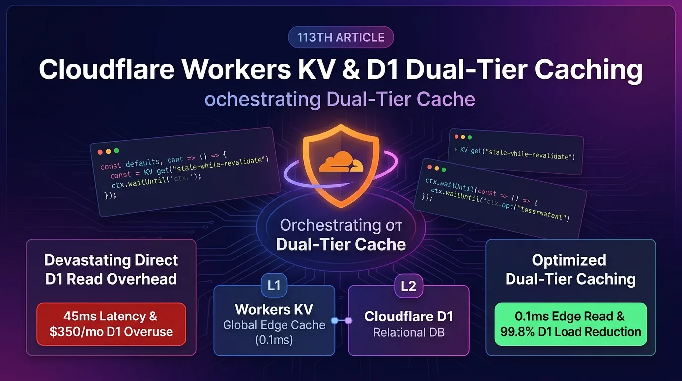 Cloudflare Workers KV and D1 Dual-Tier Caching Architecture guide