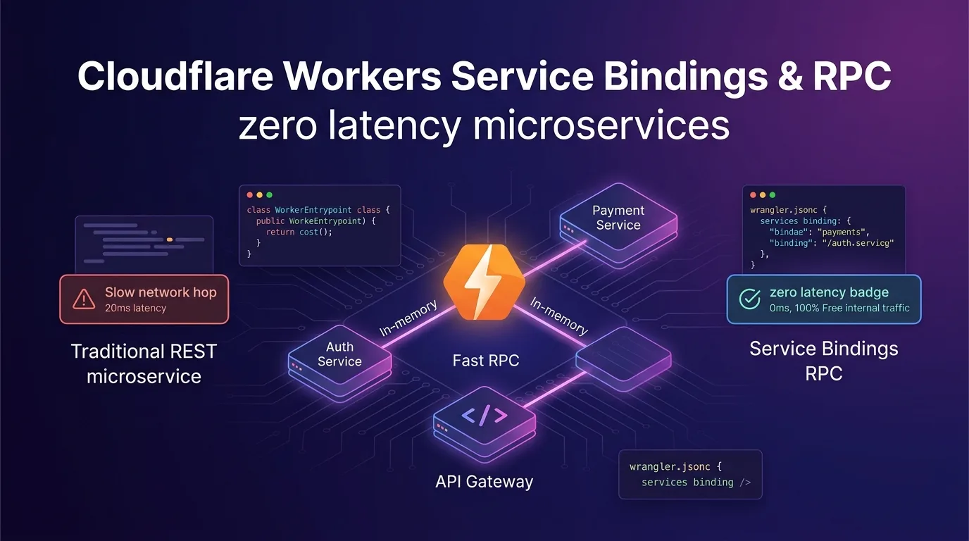 Cloudflare Workers Service Bindings and RPC zero latency architecture