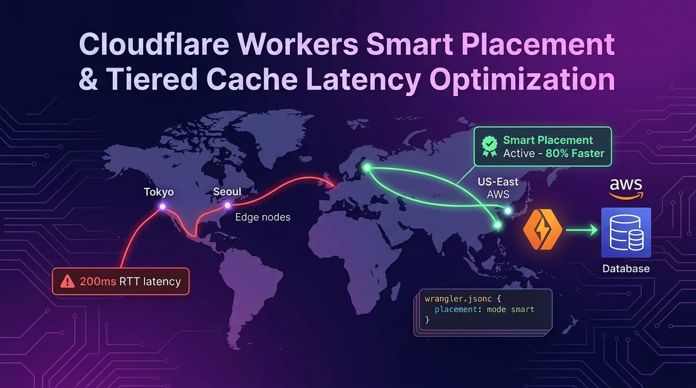 Cloudflare Workers Smart Placement and Tiered Cache latency optimization architecture