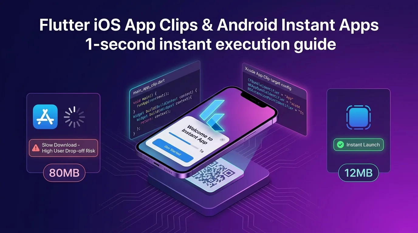 Flutter iOS App Clips and Android Instant Apps architecture guide