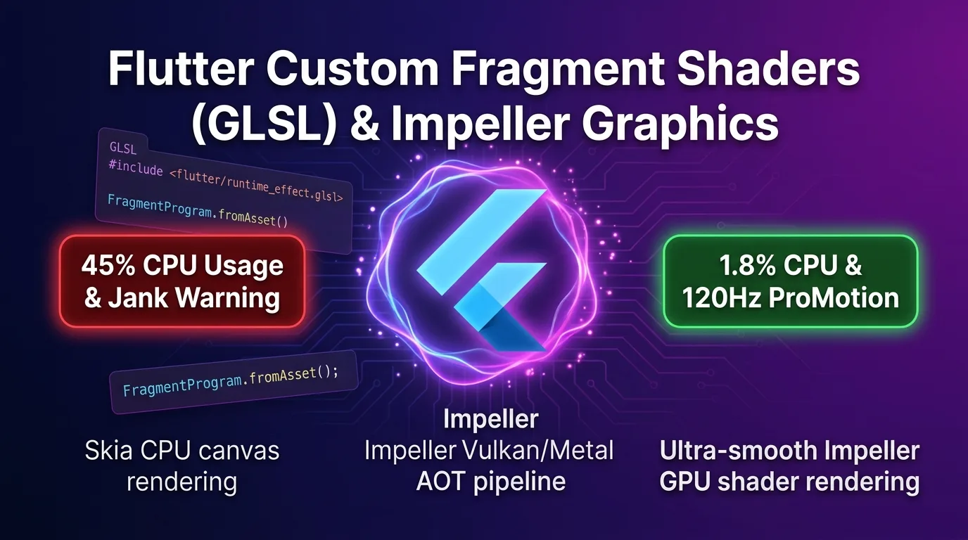 Flutter Custom Fragment Shaders GLSL and Impeller Graphics architecture guide
