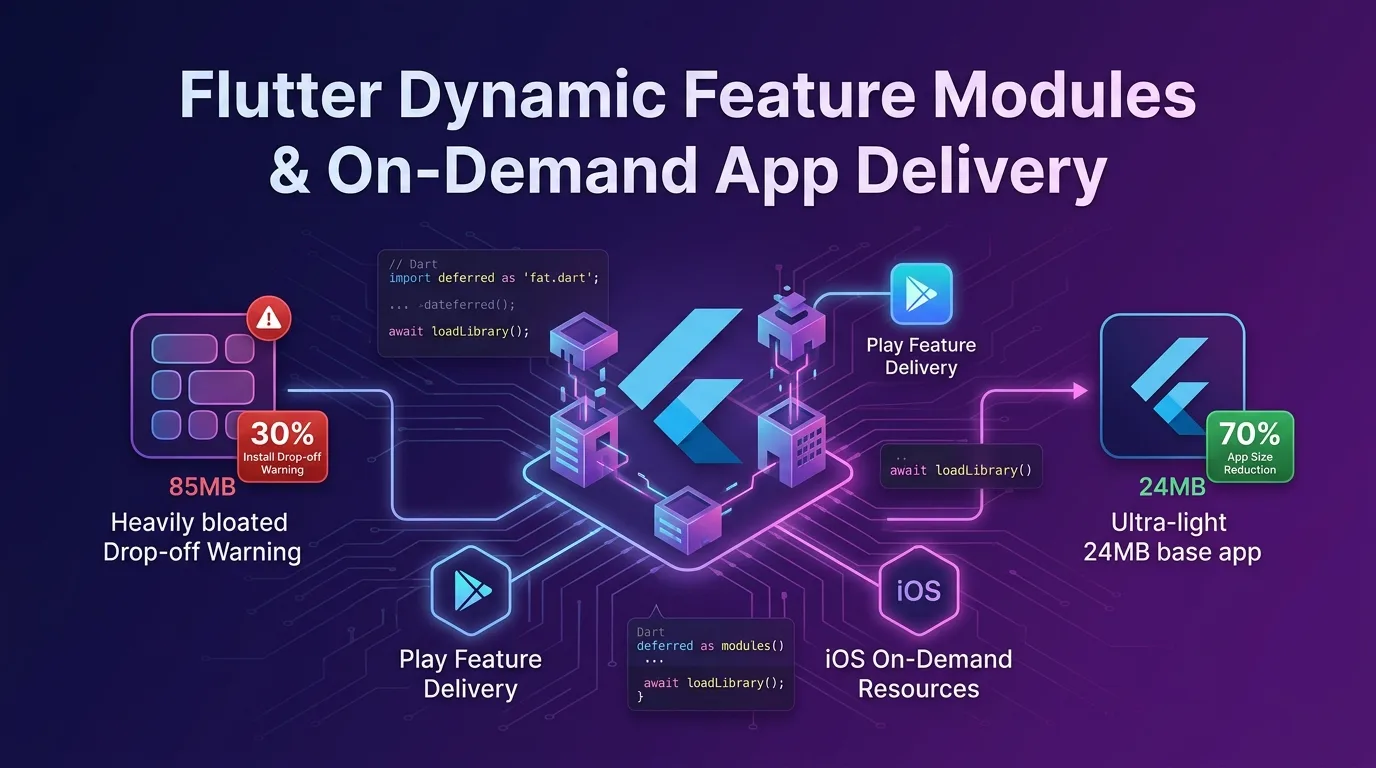 Flutter Dynamic Feature Modules and On-Demand Delivery architecture guide