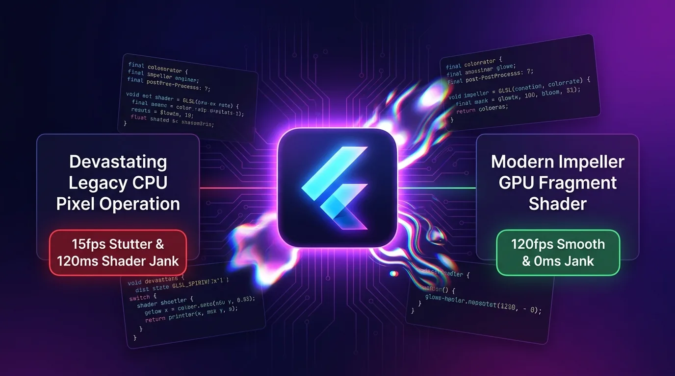 Flutter 3.27 Impeller Fragment Shader Post-Processing Architecture guide
