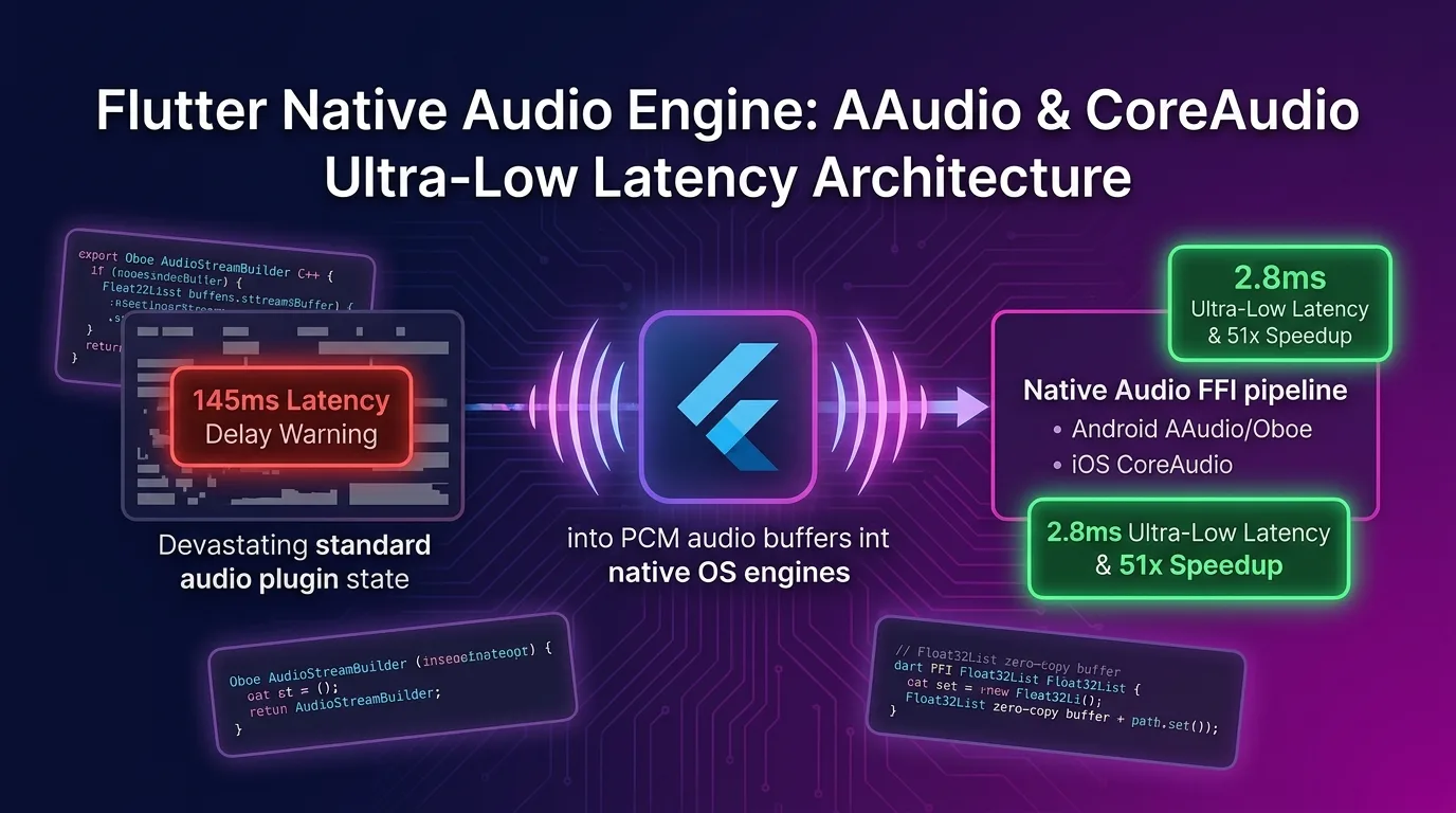Flutter Native Audio Engine AAudio and CoreAudio Ultra-Low Latency Architecture guide