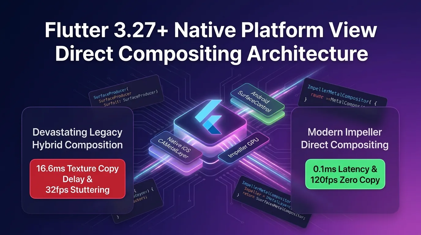 Flutter 3.27 Native Platform View Direct Compositing Architecture guide